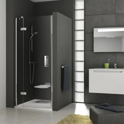 Outlet_Душевая дверь 102х190 RAVAK SMSD2-100 B-R профиль хром/стекло прозрачное 0SPABA00Z1