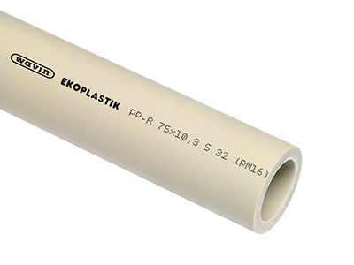 Труба полипропиленовая EKOPLASTIK S3,2 PN16 PP-R 16х2,3 для холодной и теплой воды
