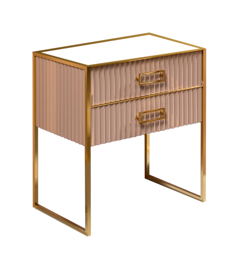Тумба Armadi Art Monaco 80 см h74 см капучино глянец + золото под раковину чашу 867-080-CPG