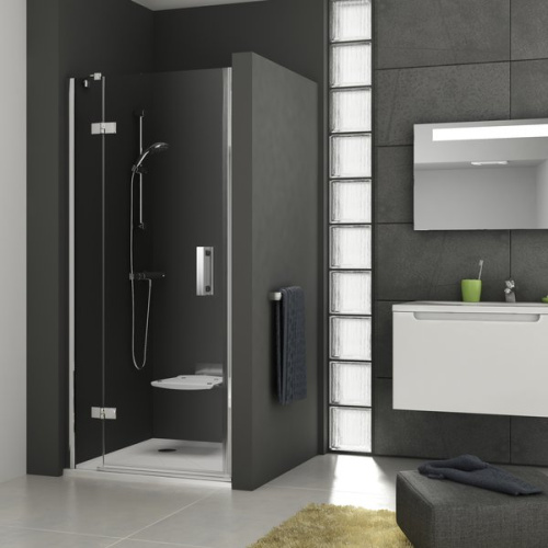 Душевая дверь поворотного типа Ravak SmartLine SMSD2-100 см, правый, блестящий профиль, прозрачное стекло 0SPAAA00Z1