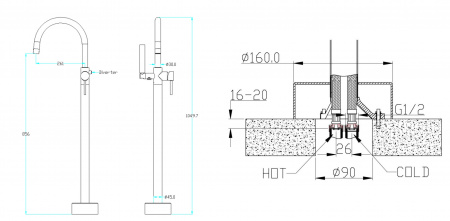 Пенал Armadi Art CAPOLDA белый + ручка белая 849-120-W интернет магазин сантехники BATHPOINT