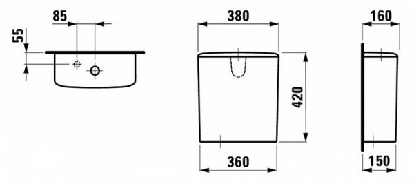  Laufen Palace 15 36 интернет магазин сантехники BATHPOINT