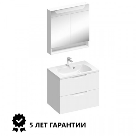 SET CLASSIC II 600 БЕЛЫЙ (Зеркало + Раковина + Тумба) интернет магазин сантехники BATHPOINT