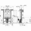 Инсталляция для подвесного унитаза ALCAPLAST AM102\850 интернет магазин сантехники BATHPOINT