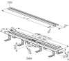 Душевой канал Ravak из нержавеющей стали Zebra 750, X01433 интернет магазин сантехники BATHPOINT
