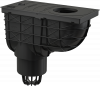 Ливнеотвод 300х155/110 мм сток прямой черный ALCAPLAST AGV1