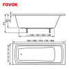 SET DOMINO PLUS 150x70 интернет магазин сантехники BATHPOINT