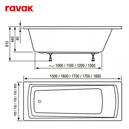 SET DOMINO PLUS 150x70 интернет магазин сантехники BATHPOINT