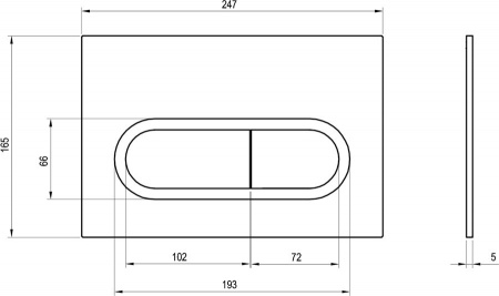 Клавиша для инсталляции RAVAK CHROME X01454 хром интернет магазин сантехники BATHPOINT