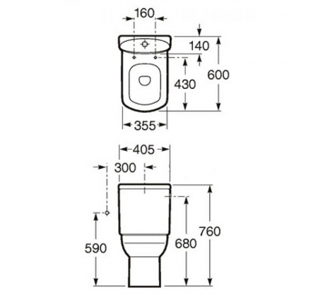 Бачок Roca Dama Senso 34151B000 интернет магазин сантехники BATHPOINT