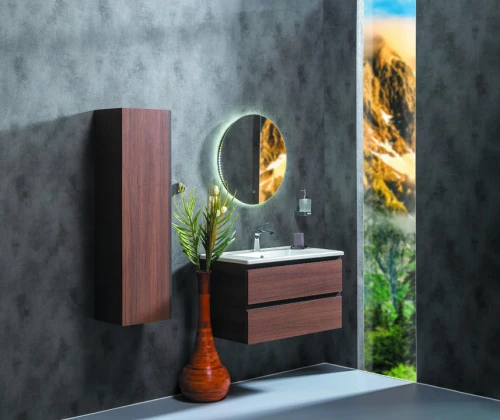 Тумба без раковины Armadi Art Capolda 85 dark wood