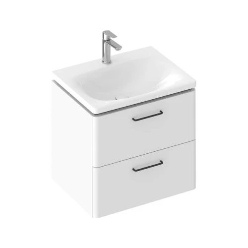 Тумба под умывальник RAVAK SD 600 Balance II (600х500х465) подвесная, белая, без ручек X000001814